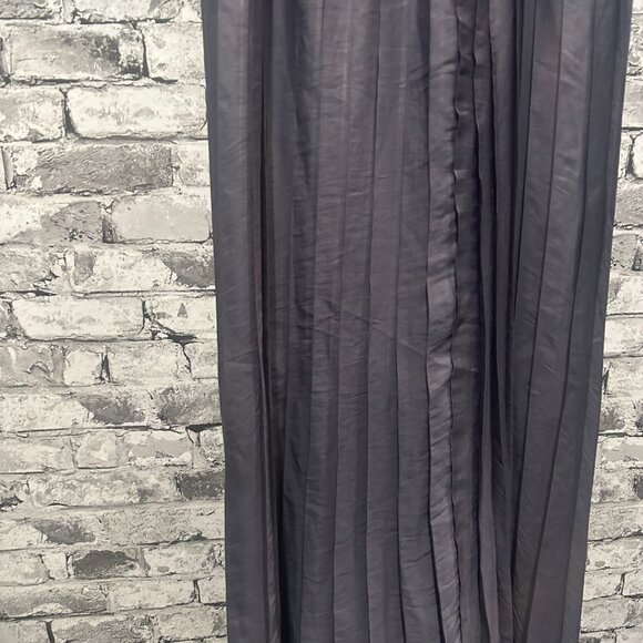 EUC Ann Taylor Spaghetti Strap Midi Dress Black & Grey Size XL Tall - Picture 9 of 15